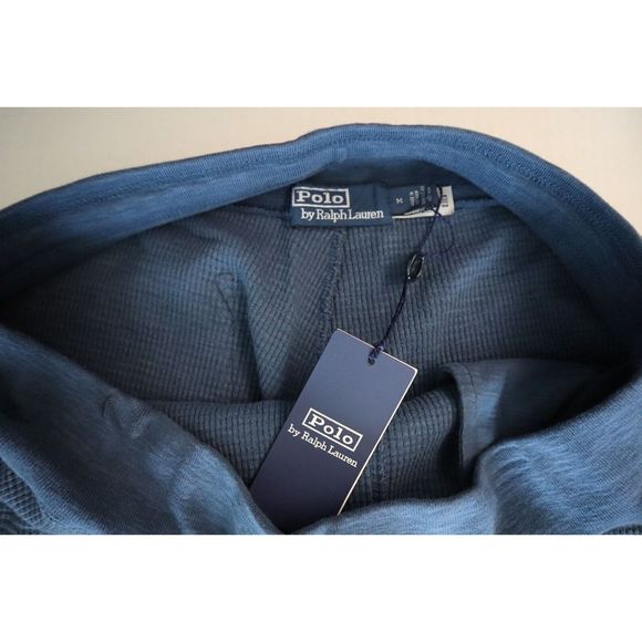 Polo Ralph Lauren Men's Sz Medium Clancy Blue Waffle-Knit Jogger Pants - Picture 9 of 12